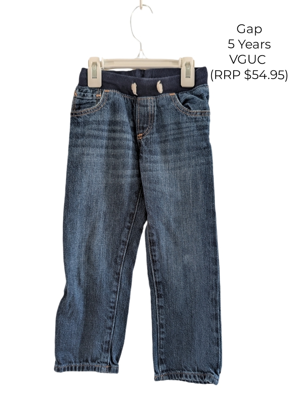 GAP Boys Dark Blue Denim Jogger Pants 5T